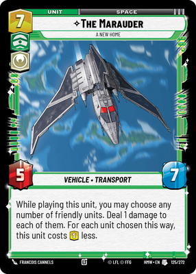 The Marauder - carte Star Wars Unlimited