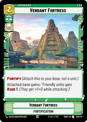 Verdant Fortress - carte Star Wars Unlimited