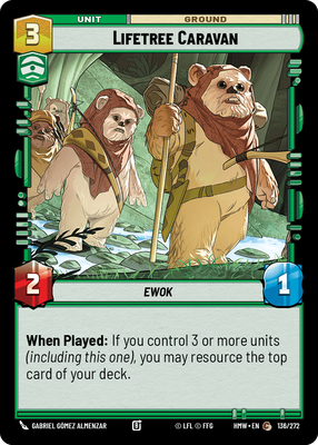Lifetree Caravan - carte Star Wars Unlimited