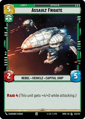 Assault Frigate - carte Star Wars Unlimited