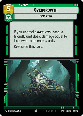 Overgrowth - carte Star Wars Unlimited