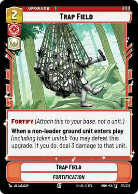 Trap Field - carte Star Wars Unlimited