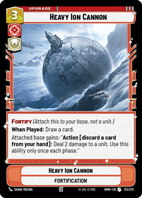 Heavy Ion Cannon - carte Star Wars Unlimited