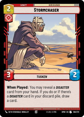 Stormchaser - carte Star Wars Unlimited