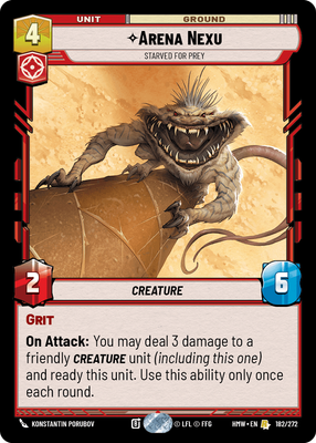 Arena Nexu - carte Star Wars Unlimited