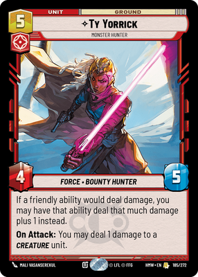 Ty Yorrick - carte Star Wars Unlimited