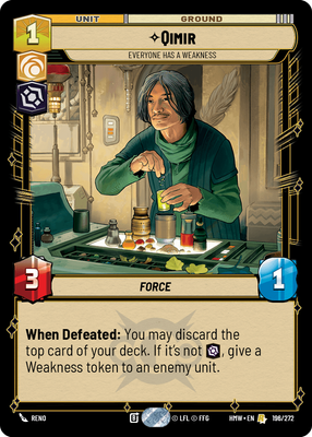 Qimir - carte Star Wars Unlimited