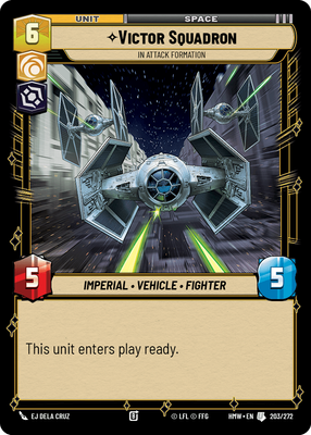 Victor Squadron - carte Star Wars Unlimited