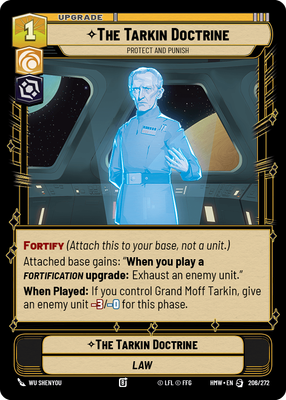 The Tarkin Doctrine - carte Star Wars Unlimited