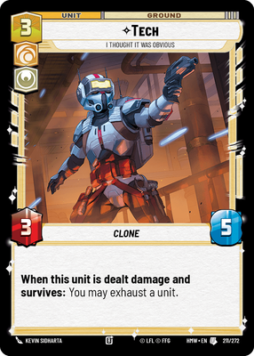 Tech - carte Star Wars Unlimited