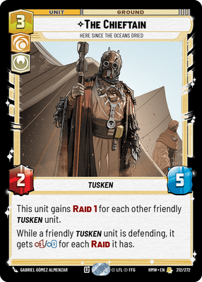 The Chieftain - carte Star Wars Unlimited