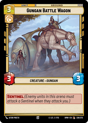 Gungan Battle Wagon - carte Star Wars Unlimited