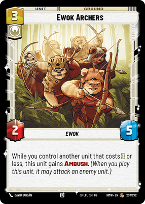 Ewok Archers - carte Star Wars Unlimited