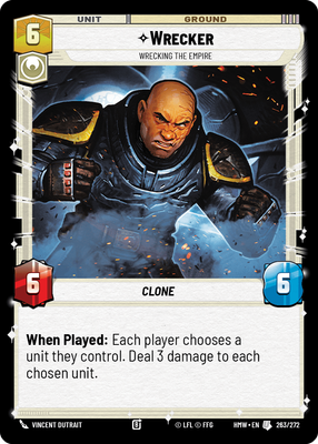 Wrecker - carte Star Wars Unlimited