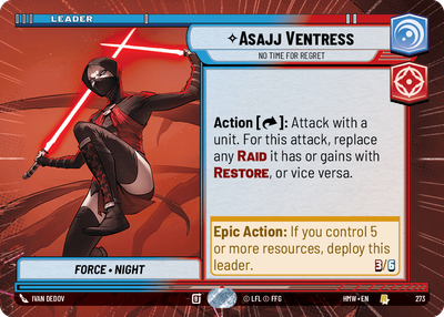 Asajj Ventress (Homeworlds) — Star Wars: Unlimited card