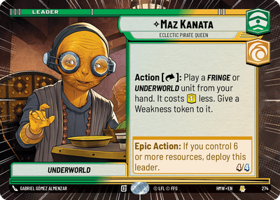 Maz Kanata (Homeworlds) — Star Wars: Unlimited card