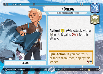 Omega (Homeworlds) — Star Wars: Unlimited card