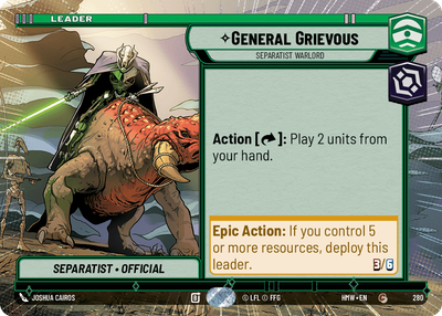 General Grievous (Homeworlds) — Star Wars: Unlimited card
