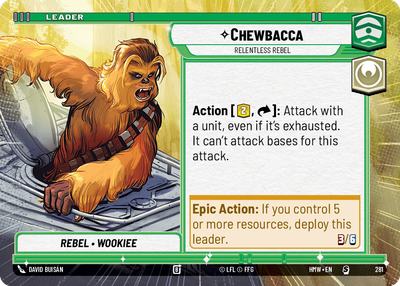 Chewbacca (Homeworlds) — Star Wars: Unlimited card