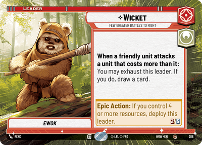 Wicket (Homeworlds) — Star Wars: Unlimited card