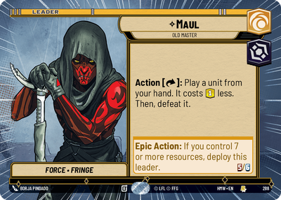 Maul (Homeworlds) — Star Wars: Unlimited card