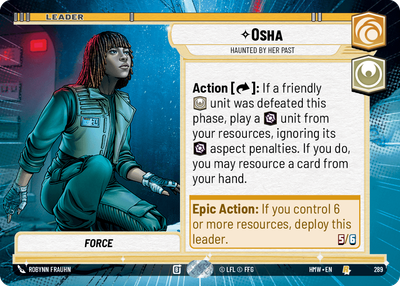 Osha (Homeworlds) — Star Wars: Unlimited card