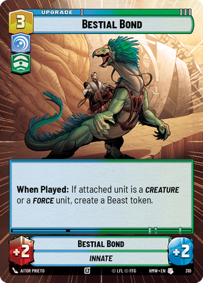 Bestial Bond (Homeworlds) — Star Wars: Unlimited card