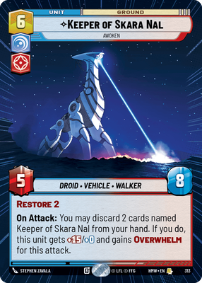 Keeper of Skara Nal (Homeworlds) — Star Wars: Unlimited card