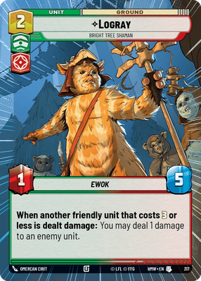 Logray (Homeworlds) — Star Wars: Unlimited card