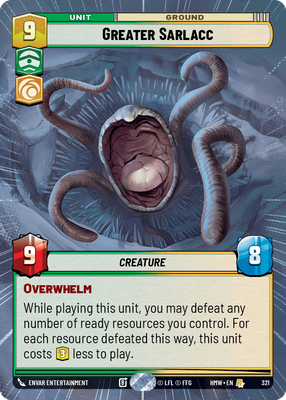 Greater Sarlacc (Homeworlds) — Star Wars: Unlimited card