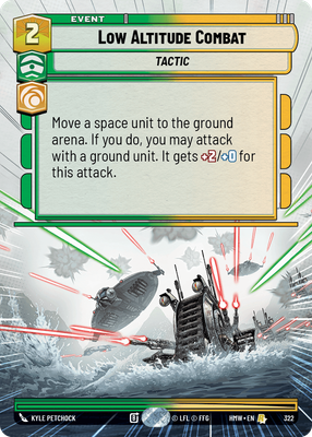 Low Altitude Combat (Homeworlds) — Star Wars: Unlimited card