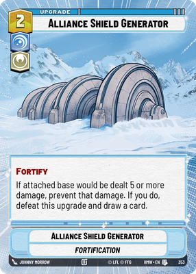 Alliance Shield Generator (Homeworlds) — Star Wars: Unlimited card