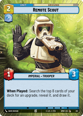Remote Scout (Homeworlds) — Star Wars: Unlimited card