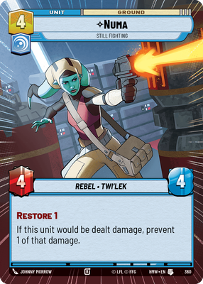 Numa (Homeworlds) — Star Wars: Unlimited card