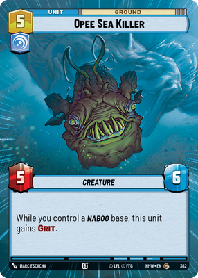 Opee Sea Killer (Homeworlds) — Star Wars: Unlimited card