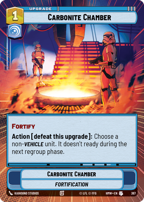 Carbonite Chamber (Homeworlds) — Star Wars: Unlimited card