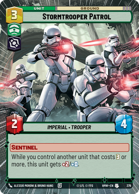 Stormtrooper Patrol (Homeworlds) — Star Wars: Unlimited card