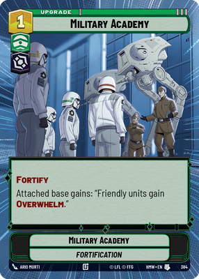 Military Academy (Homeworlds) — Star Wars: Unlimited card