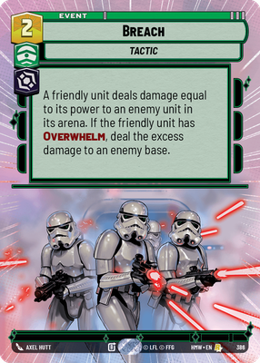 Breach (Homeworlds) — Star Wars: Unlimited card