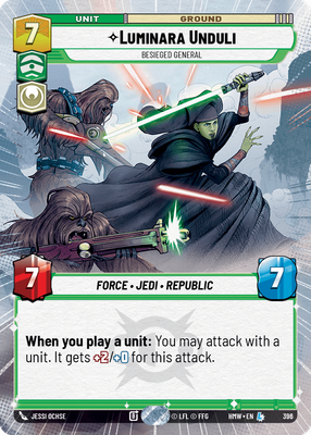 Luminara Unduli (Homeworlds) — Star Wars: Unlimited card