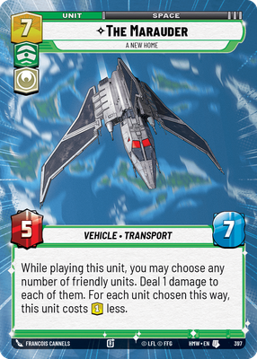 The Marauder (Homeworlds) — Star Wars: Unlimited card