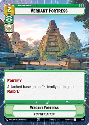 Verdant Fortress (Homeworlds) — Star Wars: Unlimited card