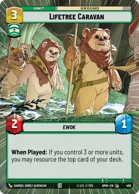 Lifetree Caravan (Homeworlds) — Star Wars: Unlimited card