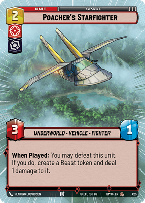 Poacher's Starfighter HMW 425