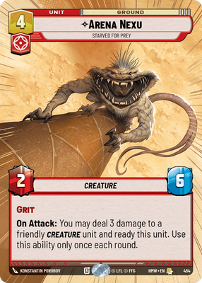Arena Nexu (Homeworlds) — Star Wars: Unlimited card