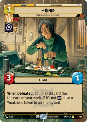 Qimir, Everyone Has a Weakness · Homeworlds · Hyperspace · #468