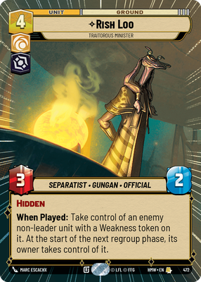 Rish Loo, Traitorous Minister · Homeworlds · Hyperspace · #472