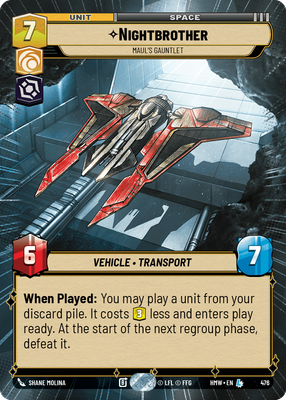 Nightbrother (Homeworlds) — Star Wars: Unlimited card