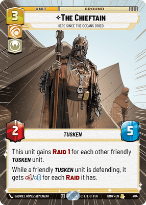 The Chieftain (Homeworlds) — Star Wars: Unlimited card