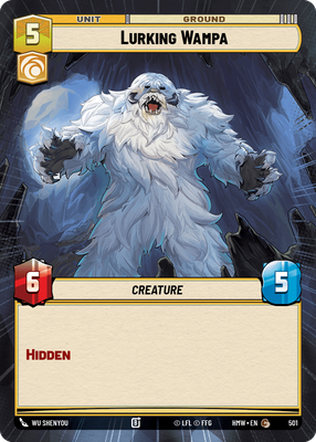 Lurking Wampa (Homeworlds) — Star Wars: Unlimited card